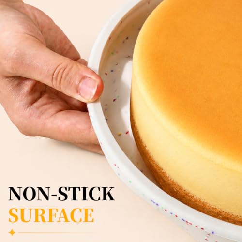 8 Inch Cake Pans (Cream / 8 Inch – Standard)