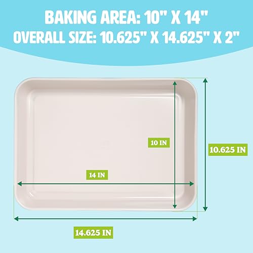 Clean Ceramic 14 (14-Inch x 10-Inch / Aqua)