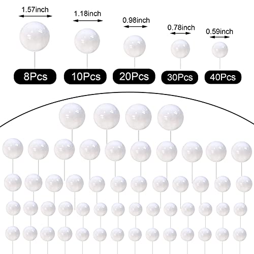 108 Pcs Ball Cake Toppers (5 / A)