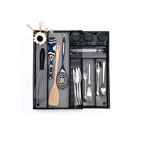 Utensil Drawer Organizer (Black)