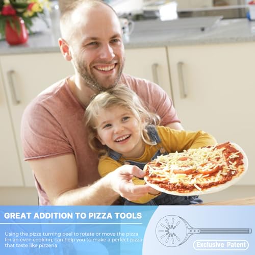Pizza Turning Peel (8'' Turning Peel w/ Long Handle)