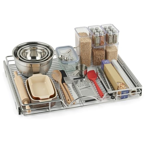 Heavy Duty Pull Out Cabinet Organizer (30"W x 21"D)