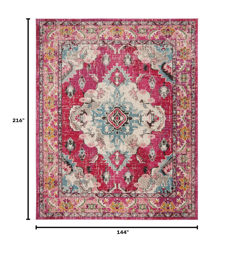 Monaco Area Rug 12x18 (12' x 18' (Rectangular) / Pink/Multi)