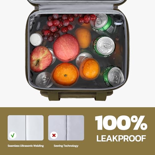 23L Insulated Lunch Box (H Khaki with DIY Hook-and-Loop)