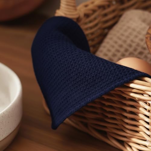 Solid Kitchen Cloths (12 x 12 - 6 Pack / Navy Blue)