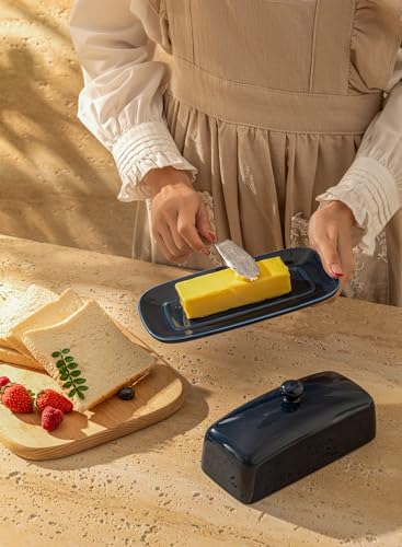 Butter Dish with Lid (Navy)