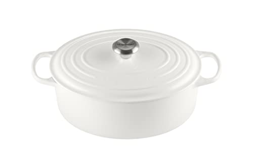 Enameled Cast Iron Oval Dutch Oven