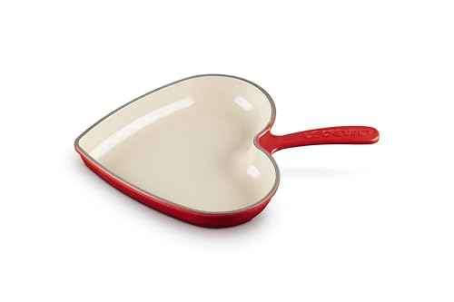 Enameled Cast Iron Traditional Heart Skillet