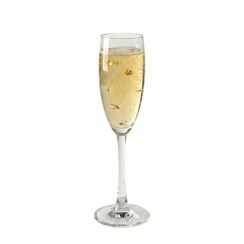 Voglia Nude 8.5 Ounce Champagne Glasses Set Of 6 Crystal Flute Glasses (6 Count)