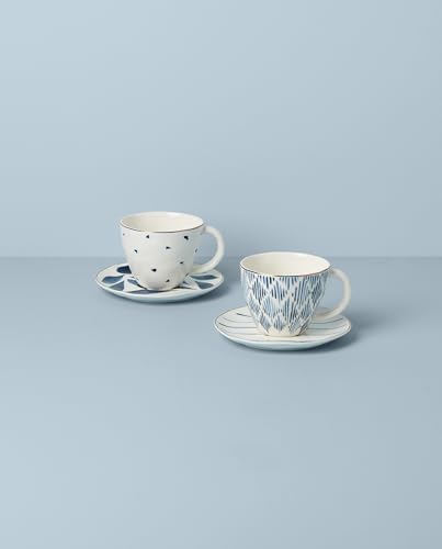 Blue Bay 4 Piece Teacup & Saucer Set (Teacup & Saucer Set)