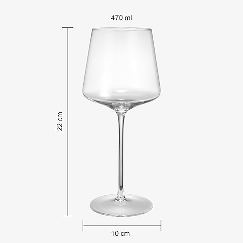 Long Stem Modern Wine Glasses