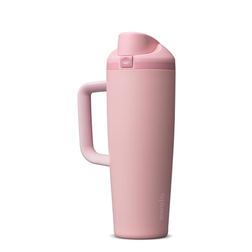 FreeSip Tumbler Stainless Steel Water Bottle 30 oz Rose Quartz (Rose Quartz / 30 Ounces)