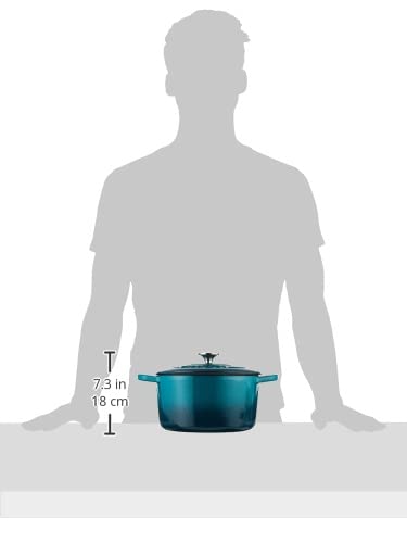 Artisan 5 Quart Round Enameled Cast Iron Dutch Oven