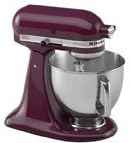 KitchenAid Renewed Artisan Series 5 Qt. Stand Mixer Boysenberry RRK150BY (Renewed)