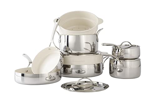 12 Piece Triply Stainless Steel Pots and Pans Cookware Set w