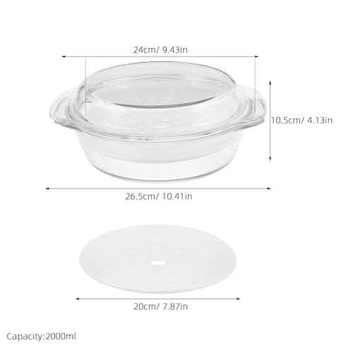 Microwave Steamer with Lid And Ceramic Steaming Tray