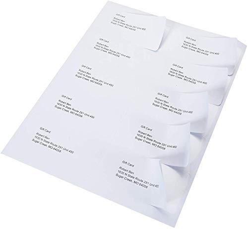 10 UP Sticker Labels