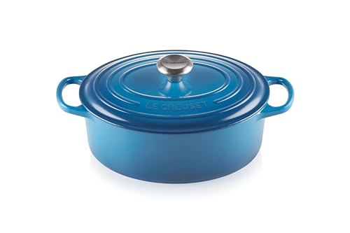 Enameled Cast Iron Oval Dutch Oven