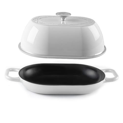 Enameled Cast Iron Dutch Oven for Professional Sourdough Bread Baking