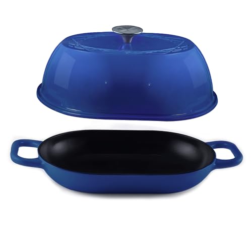Enameled Cast Iron Dutch Oven for Professional Sourdough Bread Baking