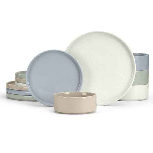 Stoneware Dinnerware Sets (12 Count)