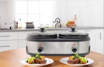 Double Slow Cooker 2.5 Quart Crock each