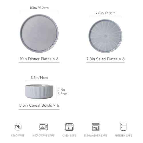 Stoneware Dinnerware Sets for 6