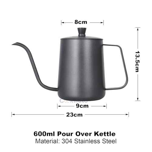 Pour Over Coffee Maker Set with Dripper Stand Coffee Filters Paper Coffee Grinder Gift for Coffee Lovers