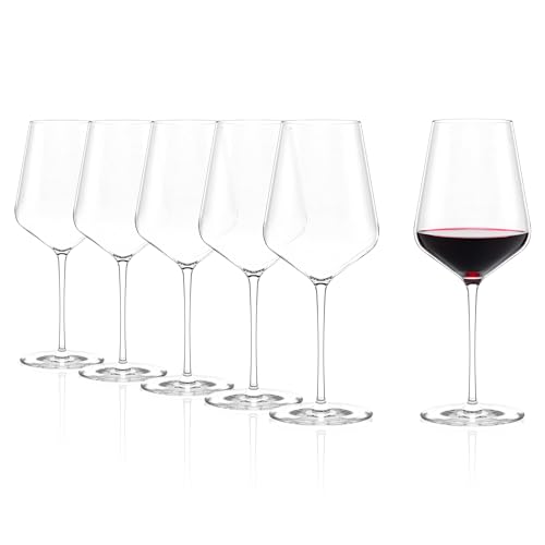 Bordeaux Red Wine Glasses Set of 6 (6 Count)