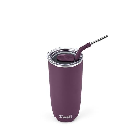 Stainless Steel Tumbler with Straw and Slide