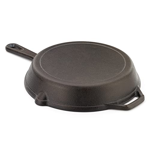 Pre Seasoned Cast Iron Skillet (10.25-Inch (1-Pack) / Black)