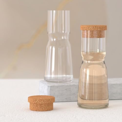 Water Carafe with Cork Stopper
