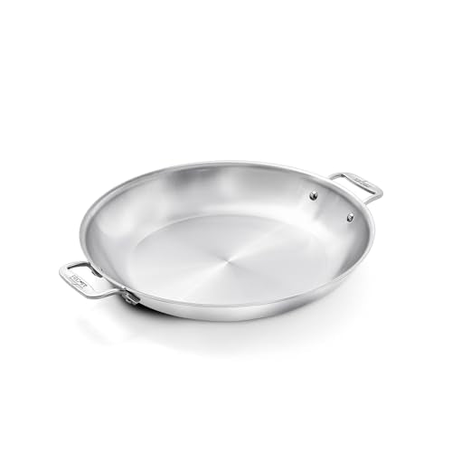 D3® Stainless Steel 14 inch Paella Pan