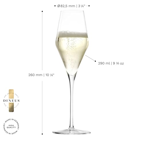 Champagne Glasses Quatrophil Set of 4