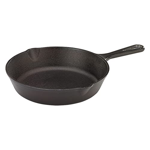 Pre Seasoned Cast Iron Skillet (8-Inch (1-Pack) / Black)