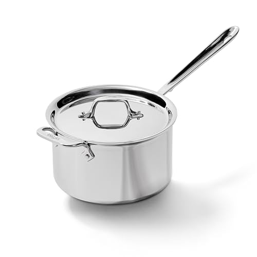 D3 Stainless Steel 4 Qt Saucepan with Lid