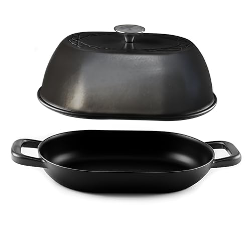 Enameled Cast Iron Dutch Oven for Professional Sourdough Bread Baking