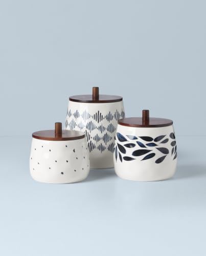Blue Bay 3 Piece Canister Set with Lid (Canisters, Set of 3)