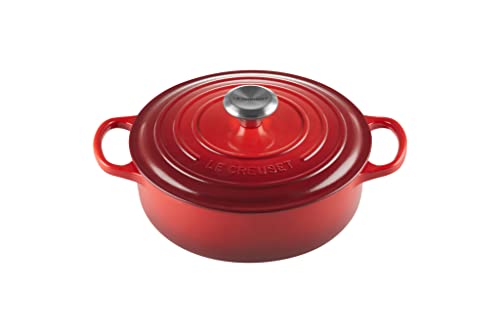 Enameled Cast Iron Round Wide Dutch Oven