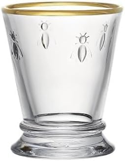 La Rochere Gold Rimmed Napoleon Bee Tumbler Set of 4