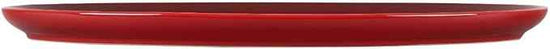 Le Creuset Stoneware Noel Collection: Oval Santa Cookie Platter, 14 oz., Cerise w/Embossed Design