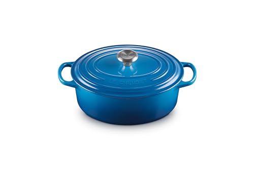 Enameled Cast Iron Oval Dutch Oven