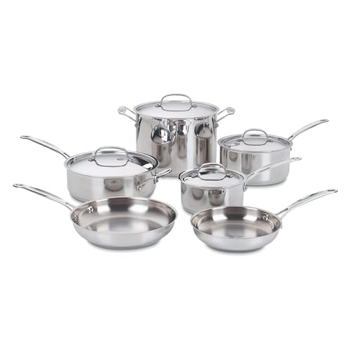 77-10P1 10-Piece Chef's-Classic-Stainless Collection, Cookware Set