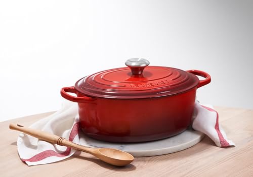 Enameled Cast Iron Oval Dutch Oven