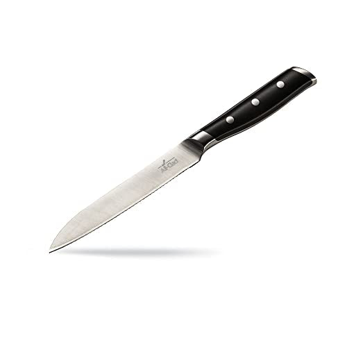 Forged German Stainless Steel Serrated Utility Knife 5 Inch