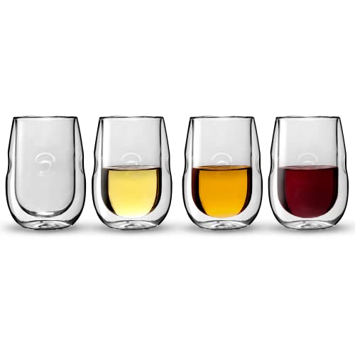 Moderna Artisan Series Double Wall Insulated Wine Glasses