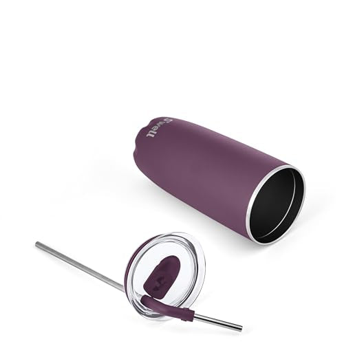 Stainless Steel Tumbler with Straw and Slide