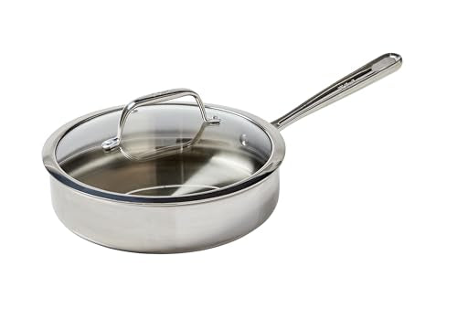 Pro Tri Ply Stainless Steel Sauté Pan with Lid