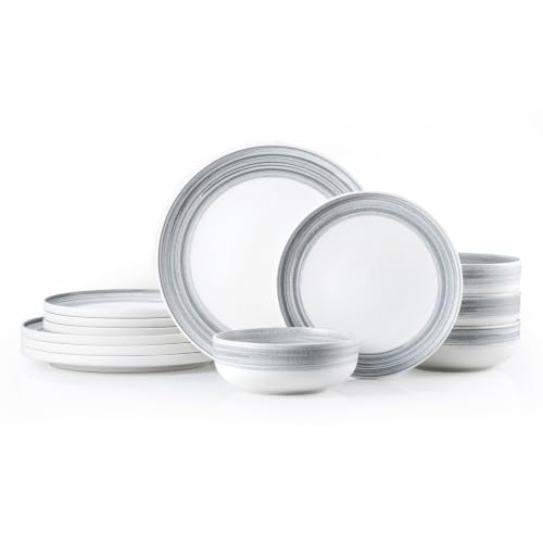 Stoneware Dinnerware Set (Blue / Service for 4-12Pcs)