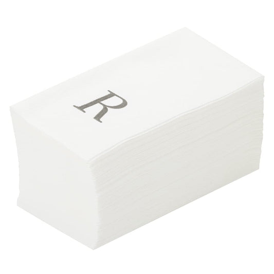 Silver R White Linen Feel Guest Towel Napkin (2000 Count)